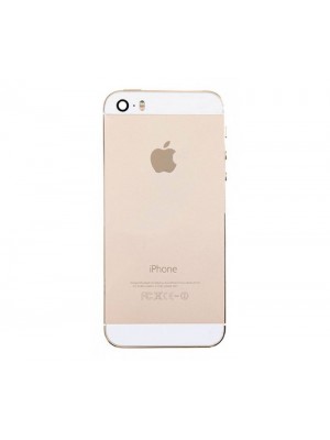Rear Cover incl. small parts - Gold, for model iPhone 5S