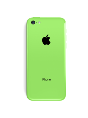 Rear Cover incl. small parts - Green, for model iPhone 5C