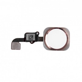 Home Button incl. Flex Cable - Rose Gold, for model iPhone 6S Plus